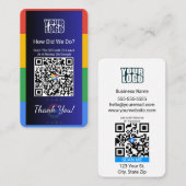 Google Review Visitekaartje met Facebook Link (Voorkant / Achterkant)