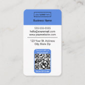 Google Review Visitekaartje met Facebook QR-code (Voorkant)