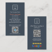 Google Review - Visitekaartje - Twitter QR Link (Voorkant / Achterkant)