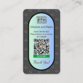 Google Review Visitekaartje voor kleine bedrijven (Voorkant)