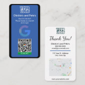 Google Review Visitekaartje voor kleine bedrijven (Voorkant / Achterkant)