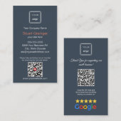 Google Review - Visitekaartje - YouTube QR Link (Voorkant / Achterkant)