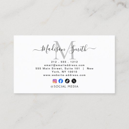 Google Review With QR Code Link Business Card Visitekaartje (Achterkant)