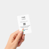 Google review zakelijk logo Scan QR review Badge (Handheld)