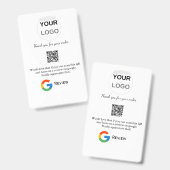 Google review zakelijk logo Scan QR review Badge (Voor- en achterkant)