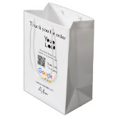 Google review zakelijk logo website scan QR code Medium Cadeauzakje (Achterkant Gekanteld)