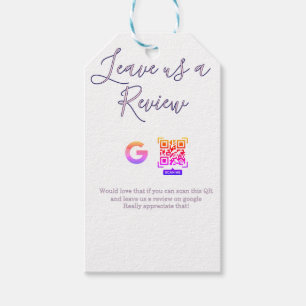 Google review zakelijke logo Scan QR review Cadeaulabel