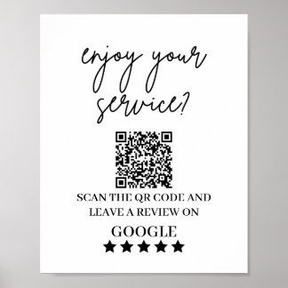 Google-Reviewen | Bedrijfs Review Verband QR Code Poster