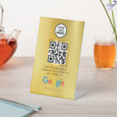 Google-Reviewen | Bedrijfs Review Verband QR Code Reclamebord Met Voetstuk (Insitu)