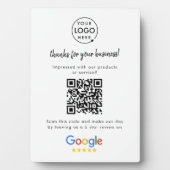 Google-Reviewen | Business Review Link QR Code Fotoplaat (voorkant)