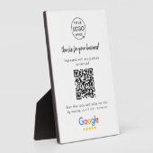 Google-Reviewen | Business Review Link QR Code Fotoplaat (Zijkant)