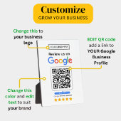 Google-Reviewen | Business Review Link QR Code Fotoplaat