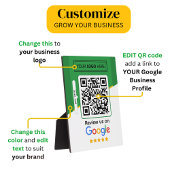 Google-Reviewen | Business Review Link QR Code Fotoplaat