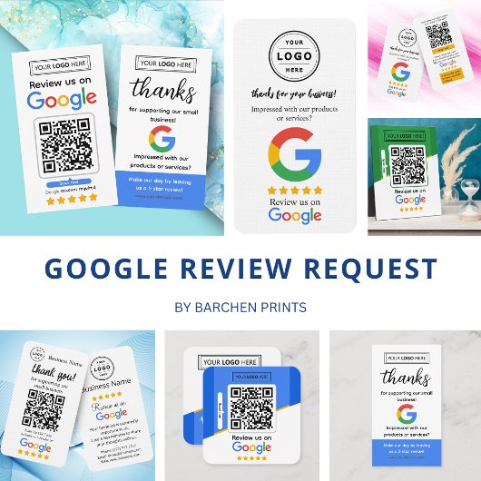Google-Reviewen | Business Review Link QR Code Fotoplaat