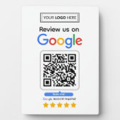 Google-Reviewen | Business Review Link QR Code Fotoplaat (voorkant)