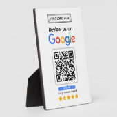 Google-Reviewen | Business Review Link QR Code Fotoplaat (Zijkant)