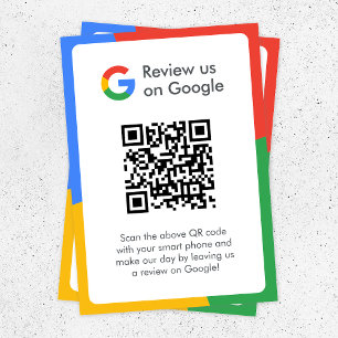 Google-Reviewen   Business Review Link QR Code Informatiekaartje