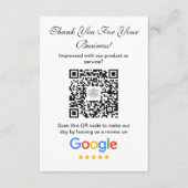 Google-Reviewen | Business Review Link QR Code Informatiekaartje (Voorkant)