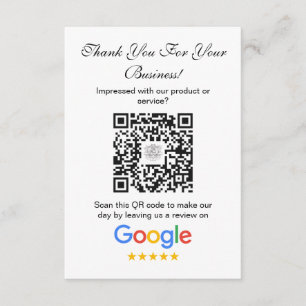 Google-Reviewen   Business Review Link QR Code Informatiekaartje