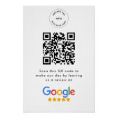 Google-Reviewen | Business Review Link QR Code Perfect Poster (Voorkant)