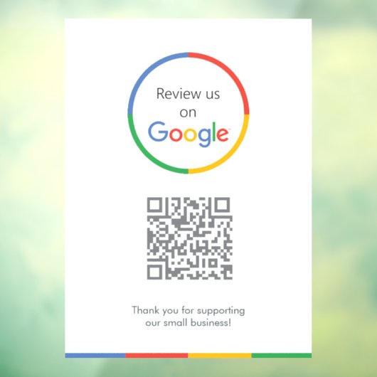 Google-Reviewen | Business Review Link QR Code Raamsticker (Vel 3)