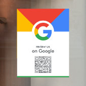 Google-Reviewen | Business Review Link QR Code Raamsticker