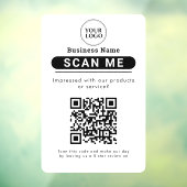 Google Reviewen Business Review Link QR-code Raamsticker (Vel 3)