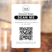 Google Reviewen Business Review Link QR-code Raamsticker (Vel 2)