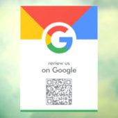 Google-Reviewen | Business Review Link QR Code Raamsticker (Vel 3)