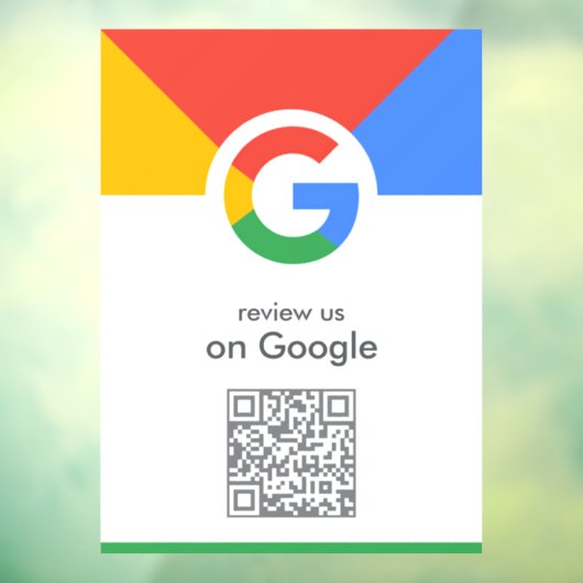 Google-Reviewen | Business Review Link QR Code Raamsticker (Vel 3)