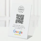 Google-Reviewen | Business Review Link QR Code Reclamebord Met Voetstuk