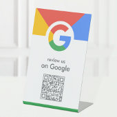 Google-Reviewen | Business Review Link QR Code Reclamebord Met Voetstuk