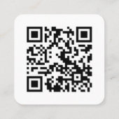 Google-Reviewen | Business Review Link QR Code Squ Vierkante Visitekaartje (Achterkant)