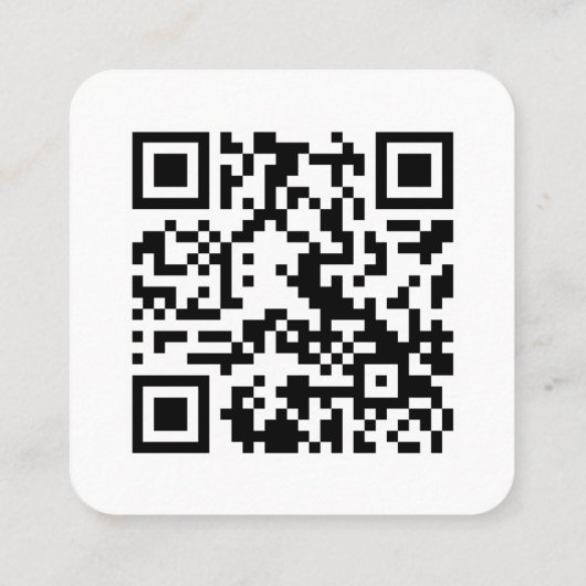 Google-Reviewen | Business Review Link QR Code Vierkante Visitekaartje (Achterkant)