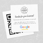 Google-Reviewen | Business Review Link QR Code Vierkante Visitekaartje