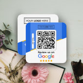 Google-Reviewen | Business Review Link QR Code Vierkante Visitekaartje