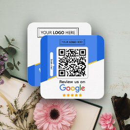 Google-Reviewen | Business Review Link QR Code Vierkante Visitekaartje
