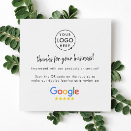 Google-Reviewen | Business Review Link QR Code Vierkante Visitekaartje