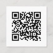 Google-Reviewen | Business Review Link QR Code Vierkante Visitekaartje (Achterkant)