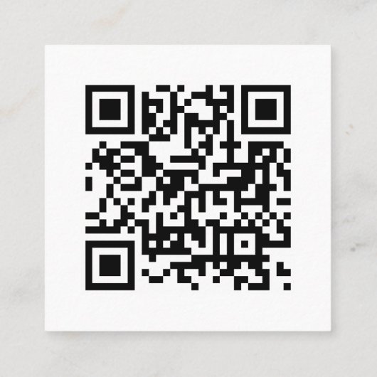 Google-Reviewen | Business Review Link QR Code Vierkante Visitekaartje (Achterkant)