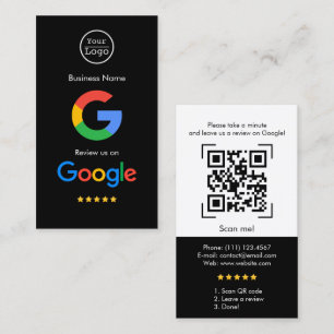 Google-Reviewen Business Review Link QR Code Visitekaartje