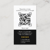 Google-Reviewen | Business Review Link QR Code Visitekaartje (Achterkant)
