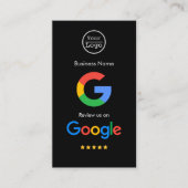 Google-Reviewen | Business Review Link QR Code Visitekaartje (Voorkant)