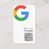 Google-Reviewen | Business Review Link QR Code Visitekaartje (Voorkant)