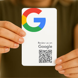 Google-Reviewen | Business Review Link QR Code Visitekaartje