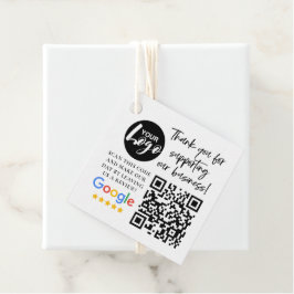 Google Reviewen Dank u Logo QR code Bedankjes Labels