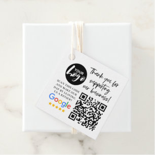Google Reviewen Dank u Logo QR code Bedankjes Labels