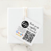Google Reviewen Dank u Logo QR code Bedankjes Labels (In situ)