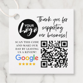 Google Reviewen Dank u Logo QR code Bedankjes Labels