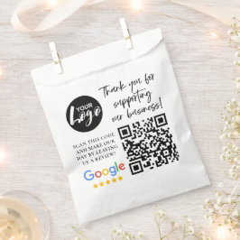 Google Reviewen Dank u Logo QR code Bedankzakje